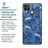 Blue Cheetah Glass Case for Realme C25