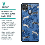 Blue Cheetah Glass Case for Realme C25