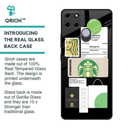 Coffee Latte Glass Case for Realme C25