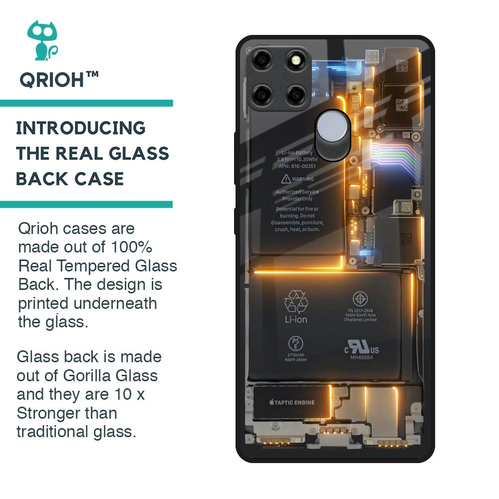 Glow Up Skeleton Glass Case for Realme C25