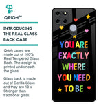 Magical Words Glass Case for Realme C25