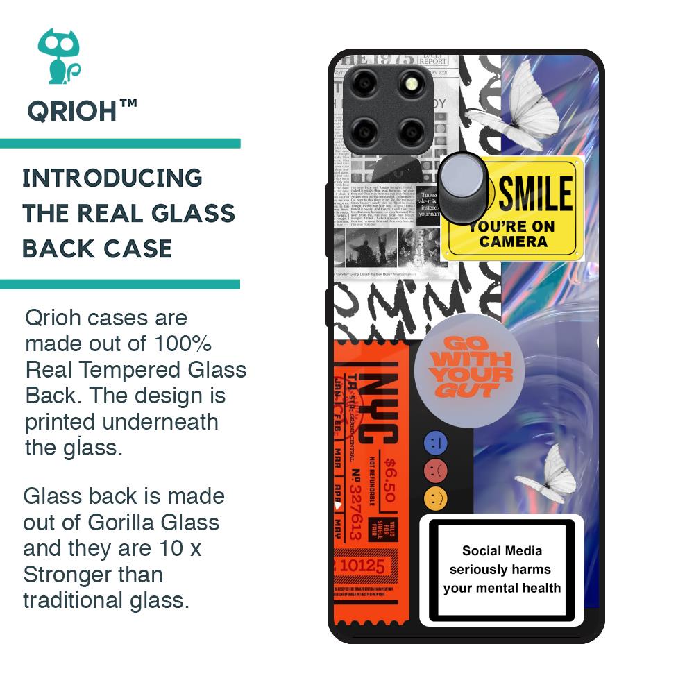 Smile for Camera Glass Case for Realme C25