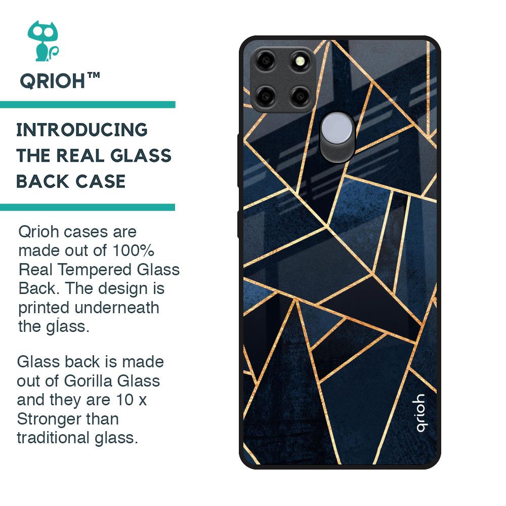 Abstract Tiles Glass Case for Realme C25