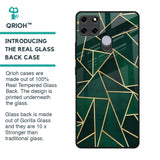 Abstract Green Glass Case For Realme C25