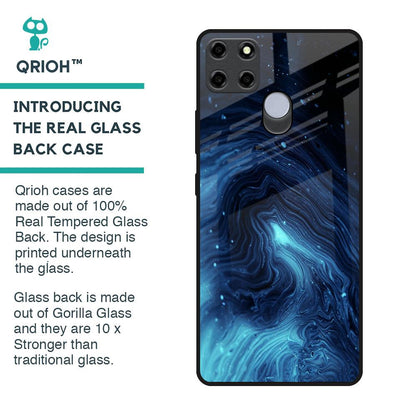 Dazzling Ocean Gradient Glass Case For Realme C25