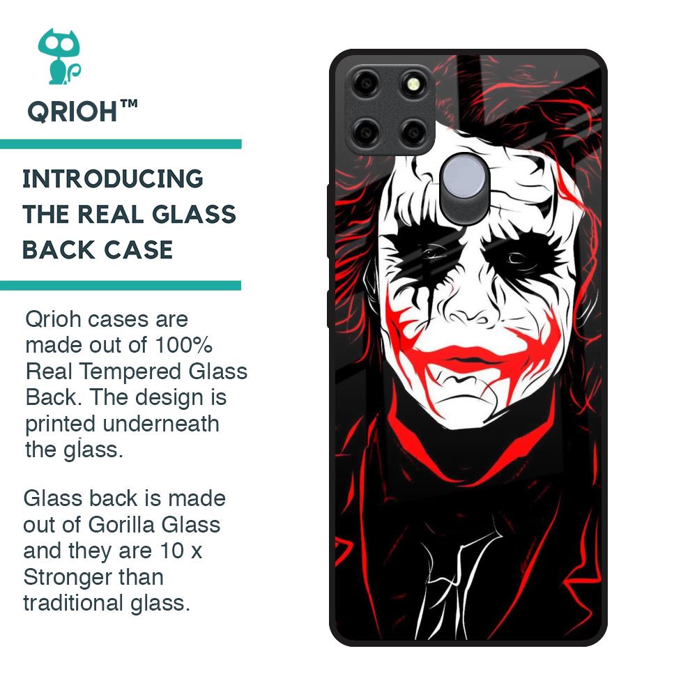 Life In Dark Glass Case For Realme C25