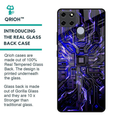 Techno Color Pattern Glass Case For Realme C25