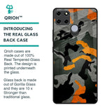 Camouflage Orange Glass Case For Realme C25