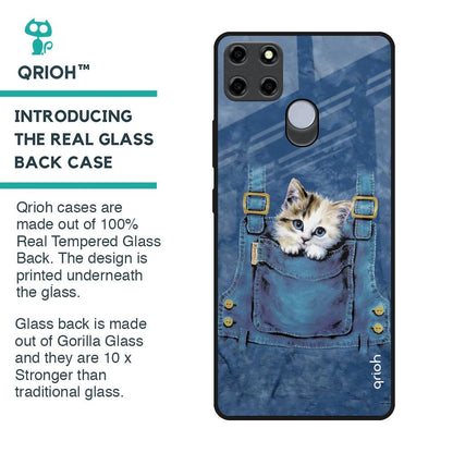 Kitty In Pocket Glass Case For Realme C25