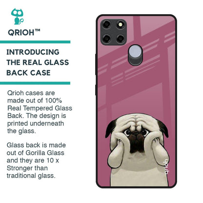 Funny Pug Face Glass Case For Realme C25
