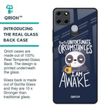 Struggling Panda Glass Case for Realme C25