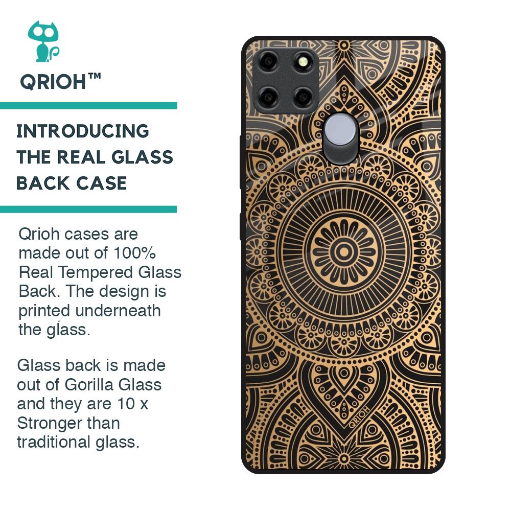 Luxury Mandala Glass Case for Realme C25