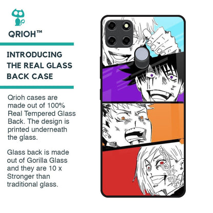 Anime Sketch Glass Case for Realme C25