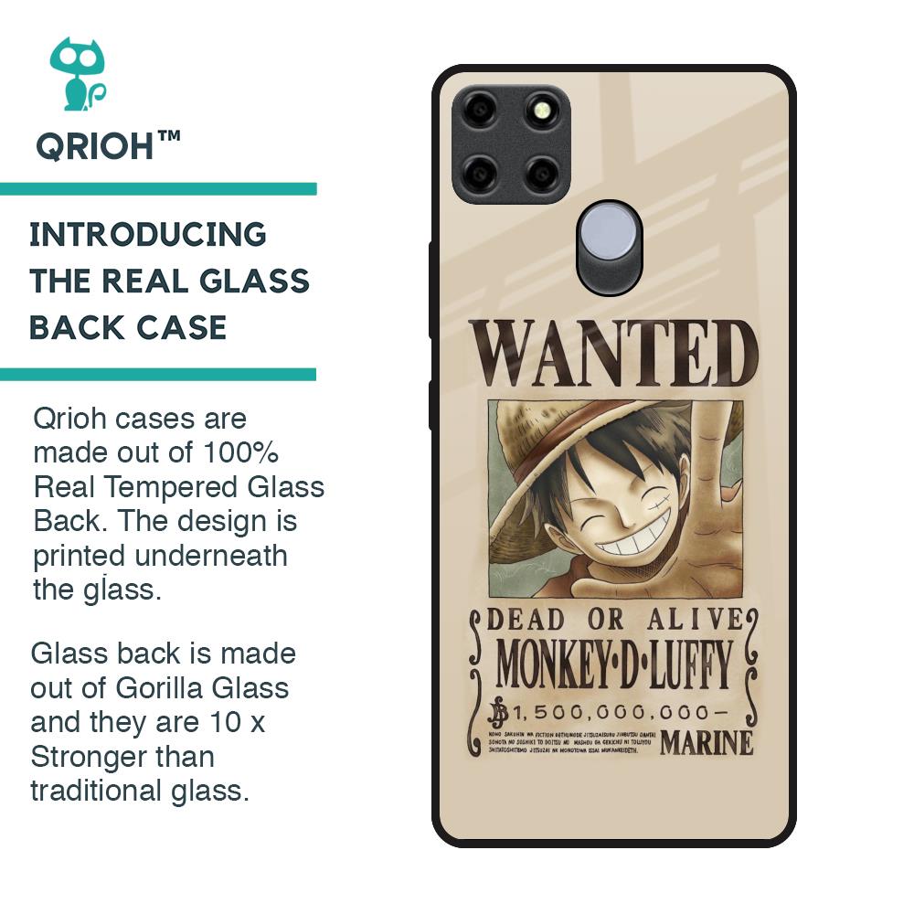 Luffy Wanted Glass Case for Realme C25
