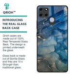 Blue Cool Marble Glass Case for Realme C25