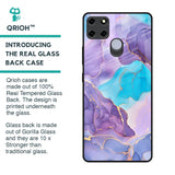 Alcohol ink Marble Glass Case for Realme C25
