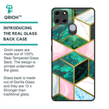 Seamless Green Marble Glass Case for Realme C25