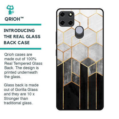 Tricolor Pattern Glass Case for Realme C25