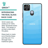 Wavy Blue Pattern Glass Case for Realme C25