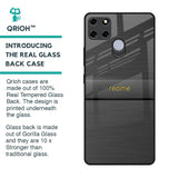 Grey Metallic Glass Case For Realme C25