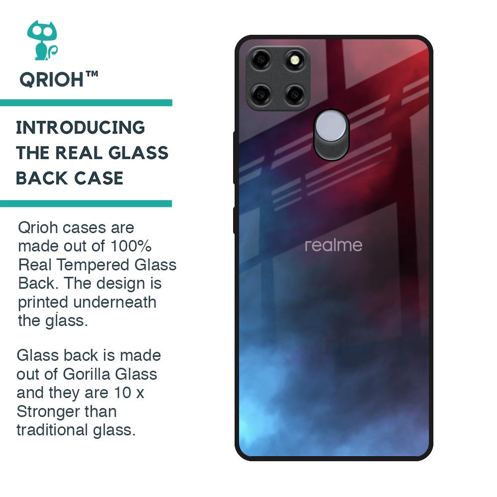 Smokey Watercolor Glass Case for Realme C25