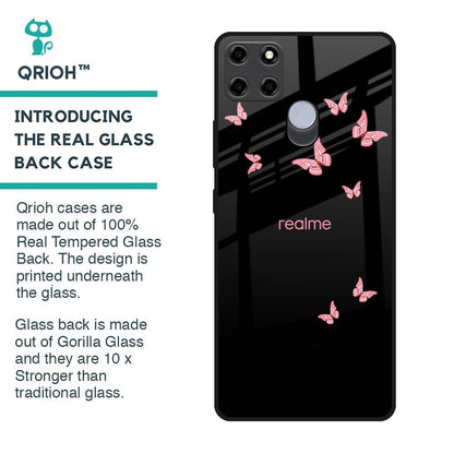 Fly Butterfly Glass Case for Realme C25