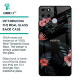 Tropical Art Flower Glass Case for Realme C25