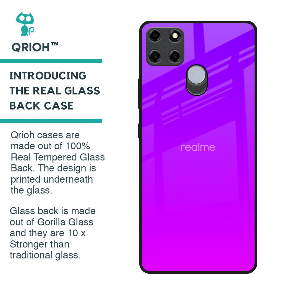Purple Pink Glass Case for Realme C25