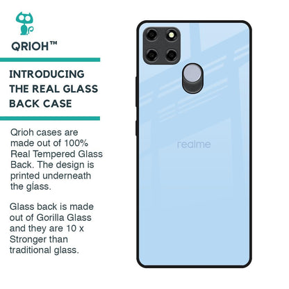 Pastel Sky Blue Glass Case for Realme C25