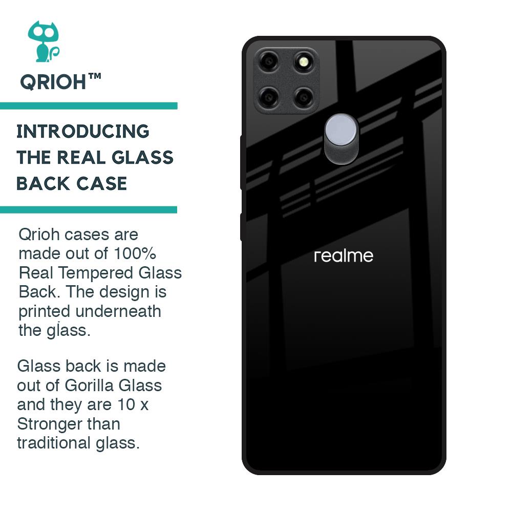 Jet Black Glass Case for Realme C25