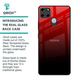 Maroon Faded Glass Case for Realme C25