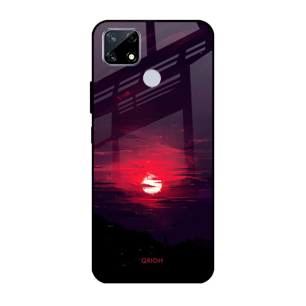 Morning Red Sky Realme C25 Glass Cases & Covers Online