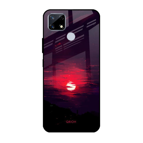 Morning Red Sky Realme C25 Glass Cases & Covers Online