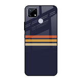 Tricolor Stripes Realme C25 Glass Cases & Covers Online