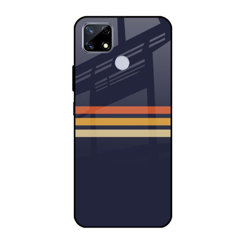 Tricolor Stripes Realme C25 Glass Cases & Covers Online