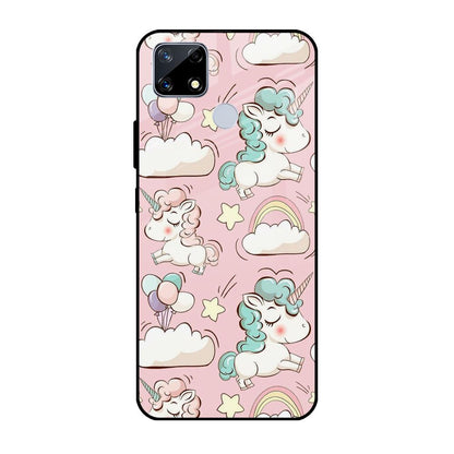 Balloon Unicorn Realme C25 Glass Cases & Covers Online