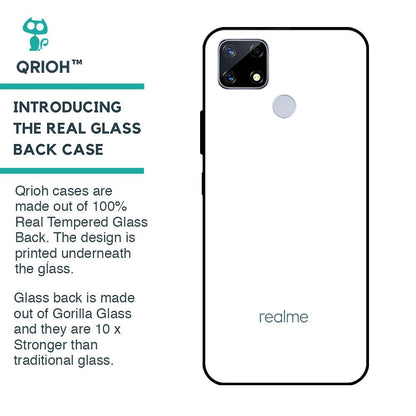 Arctic White Glass Case for Realme C25