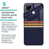 Tricolor Stripes Glass Case For Realme C25