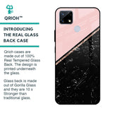 Marble Texture Pink Glass Case For Realme C25
