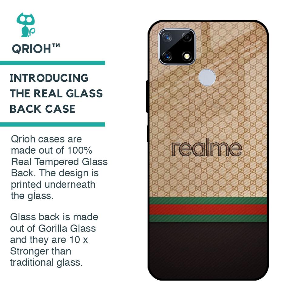 High End Fashion Glass case for Realme C25