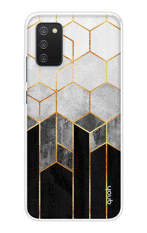 Hexagonal Pattern Samsung Galaxy F02s Back Cover