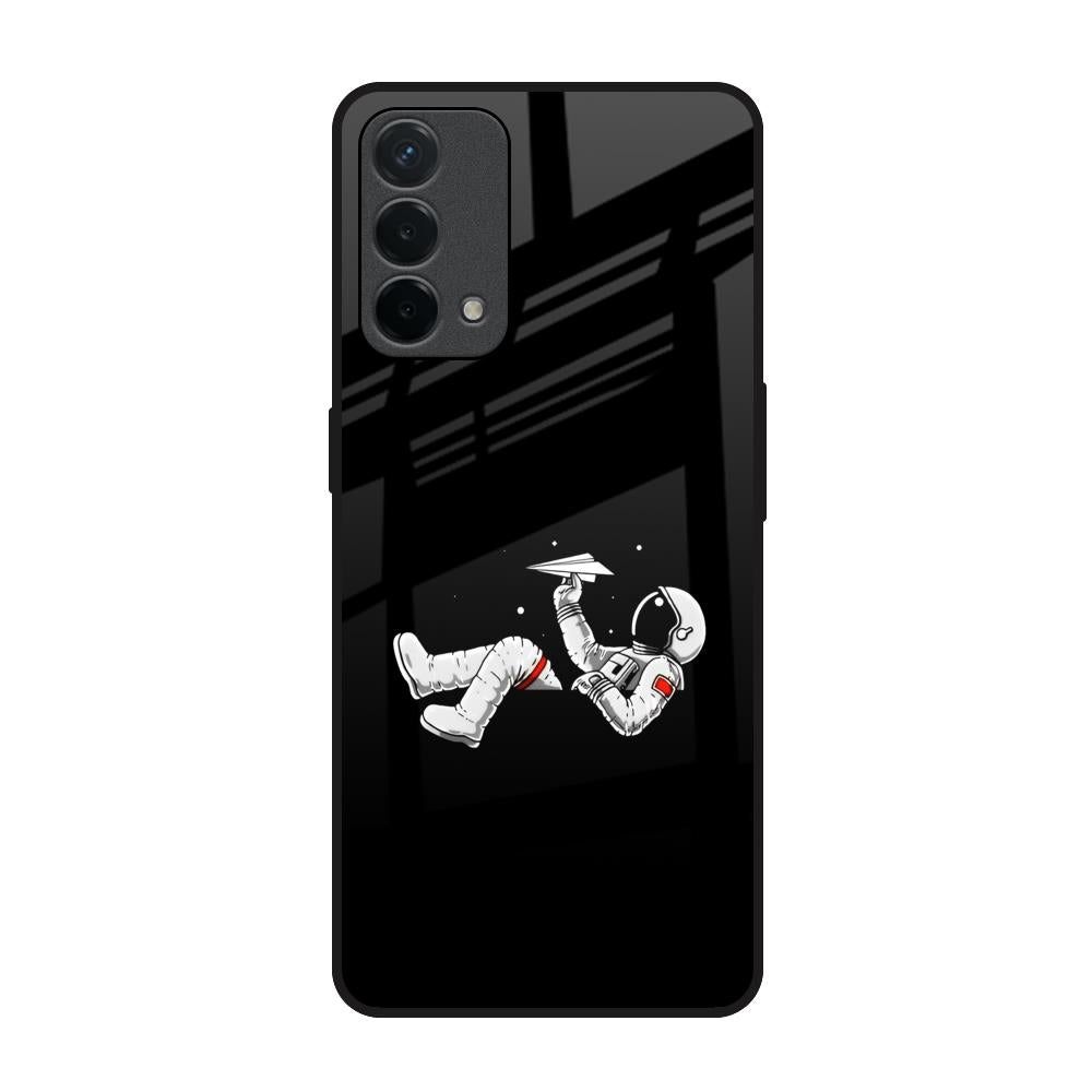 Space Traveller Oppo F19 Glass Back Cover Online