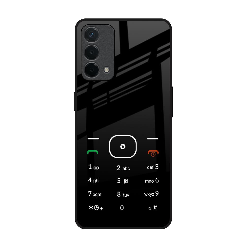 Classic Keypad Pattern Oppo F19 Glass Back Cover Online