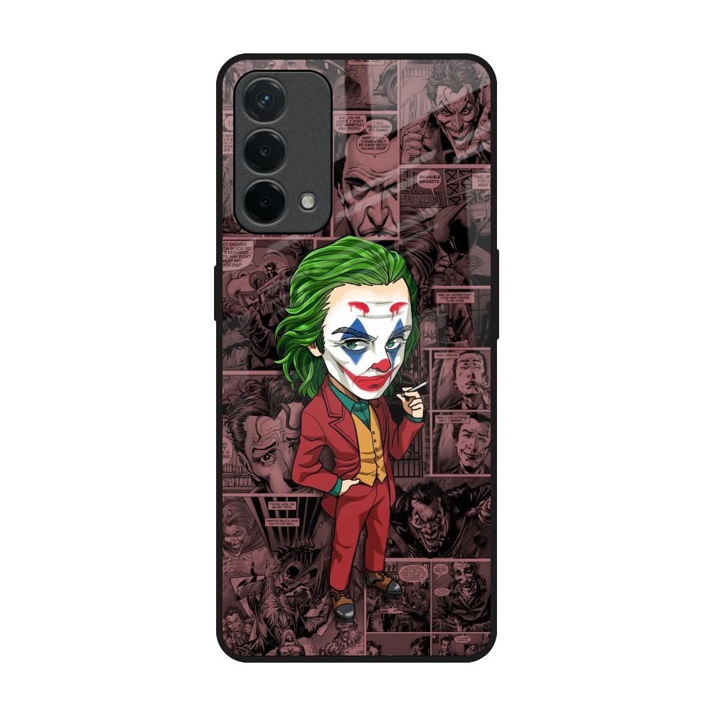 Joker Cartoon Oppo F19 Glass Back Cover Online