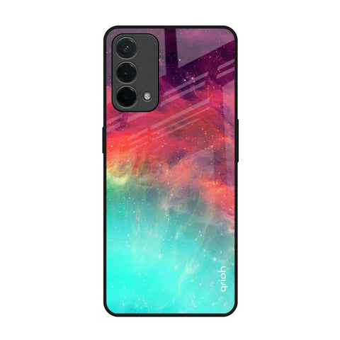 Colorful Aura Oppo F19 Glass Back Cover Online