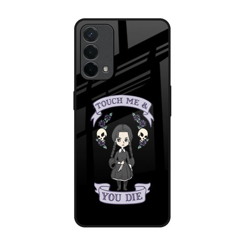 Touch Me & You Die Oppo F19 Glass Back Cover Online