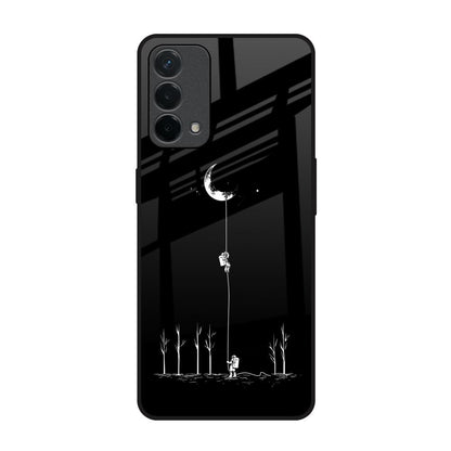 Catch the Moon Oppo F19 Glass Back Cover Online