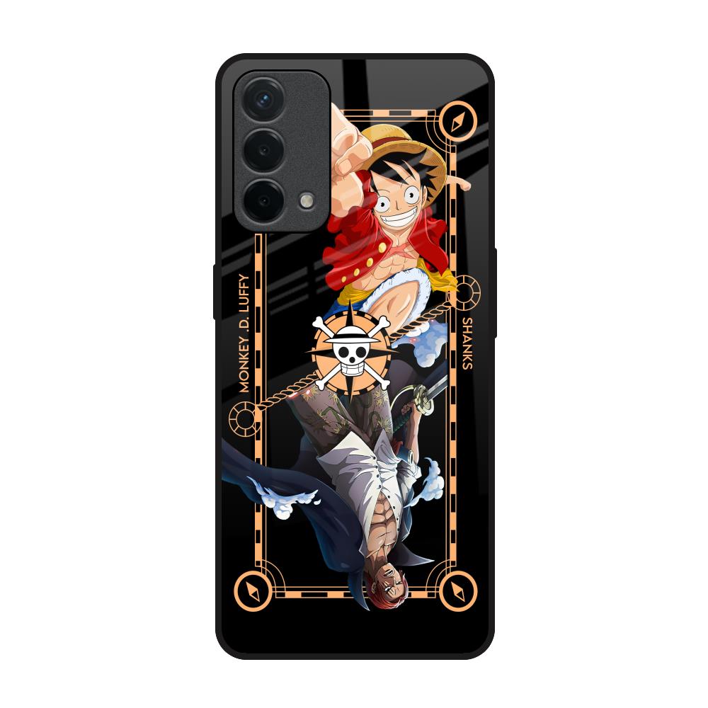 Shanks & Luffy Oppo F19 Glass Back Cover Online