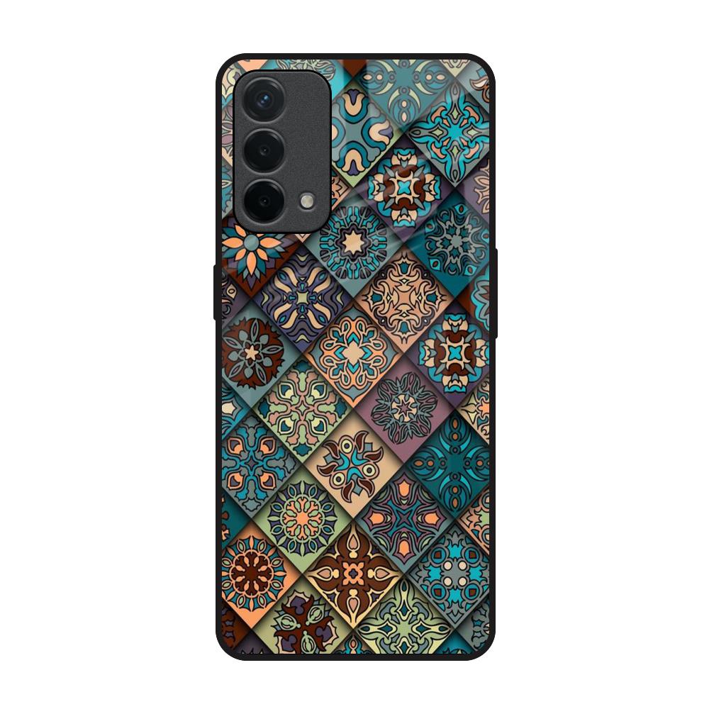 Retro Art Oppo F19 Glass Back Cover Online