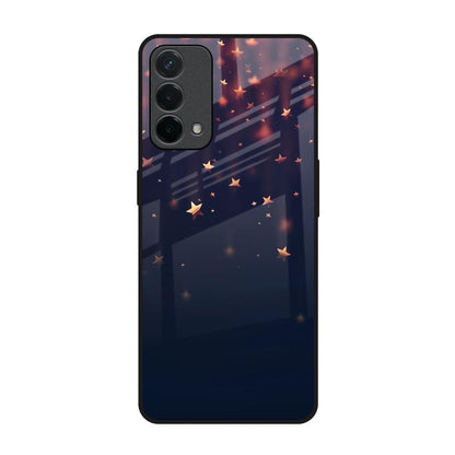 Falling Stars Oppo F19 Glass Back Cover Online